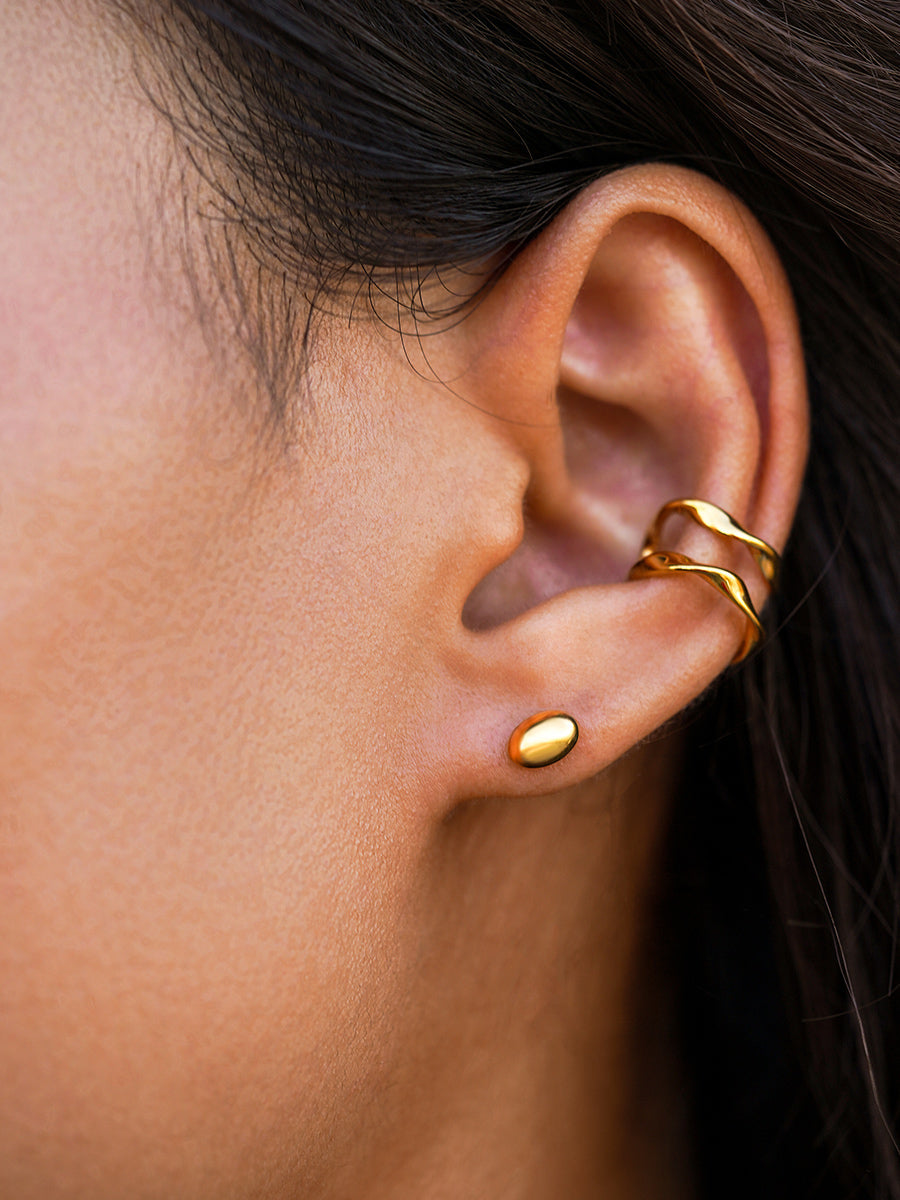 Simple Oval Ohrringe