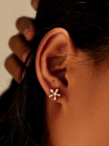 Simple Flower Ohrringe
