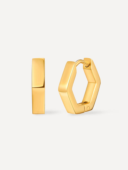 Minimalist Hexagon Ohrringe