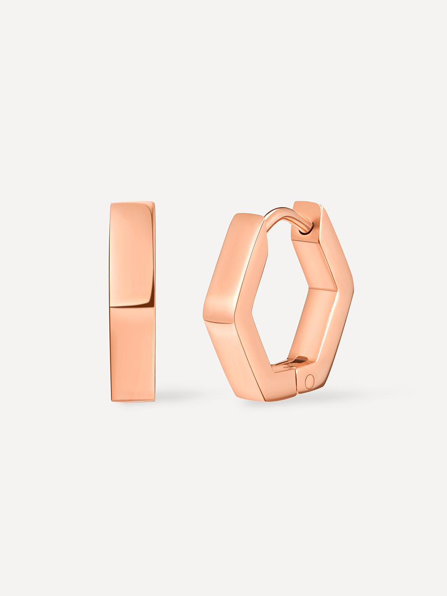 Minimalist Hexagon Ohrringe