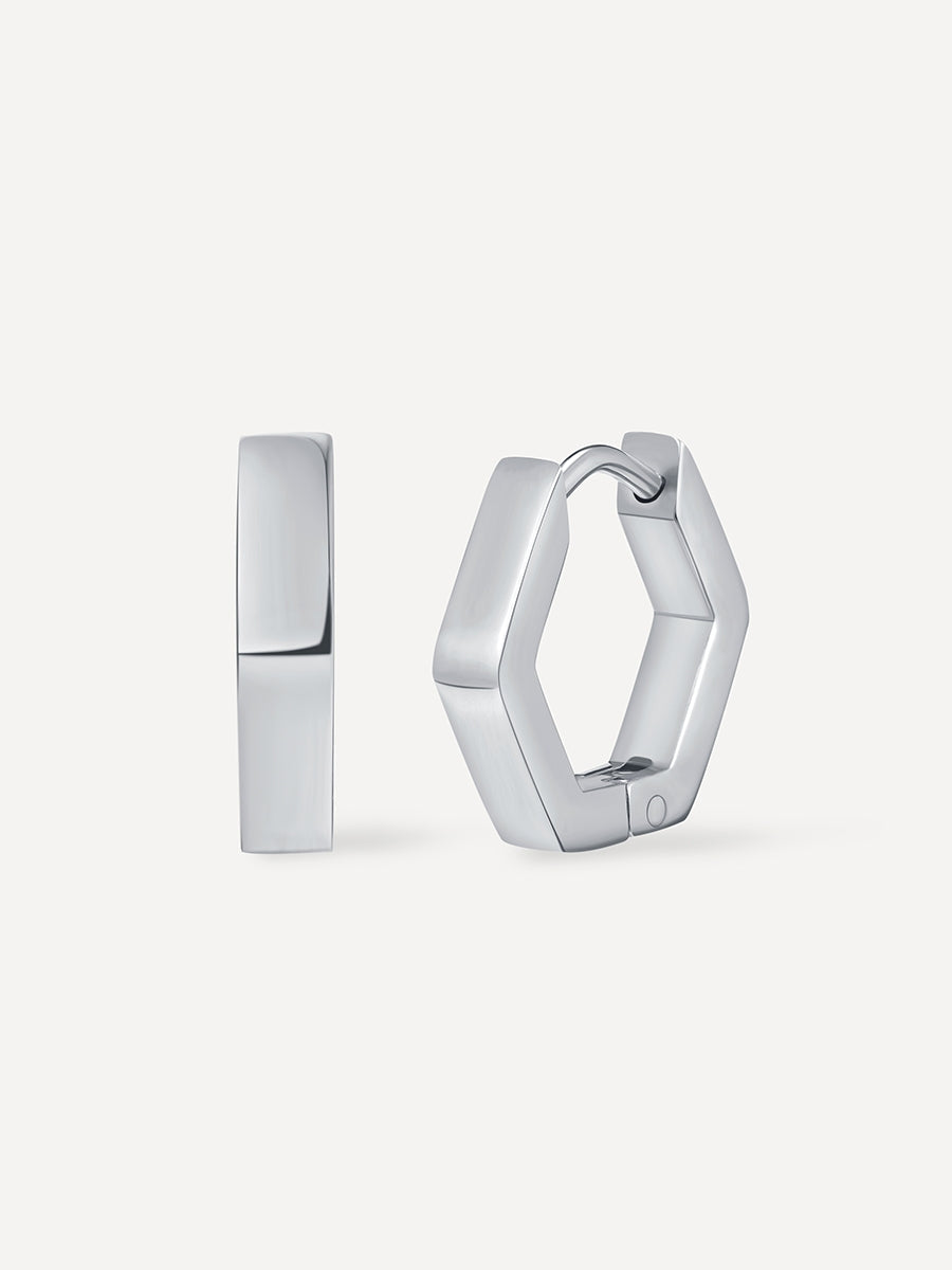 Minimalist Hexagon Ohrringe
