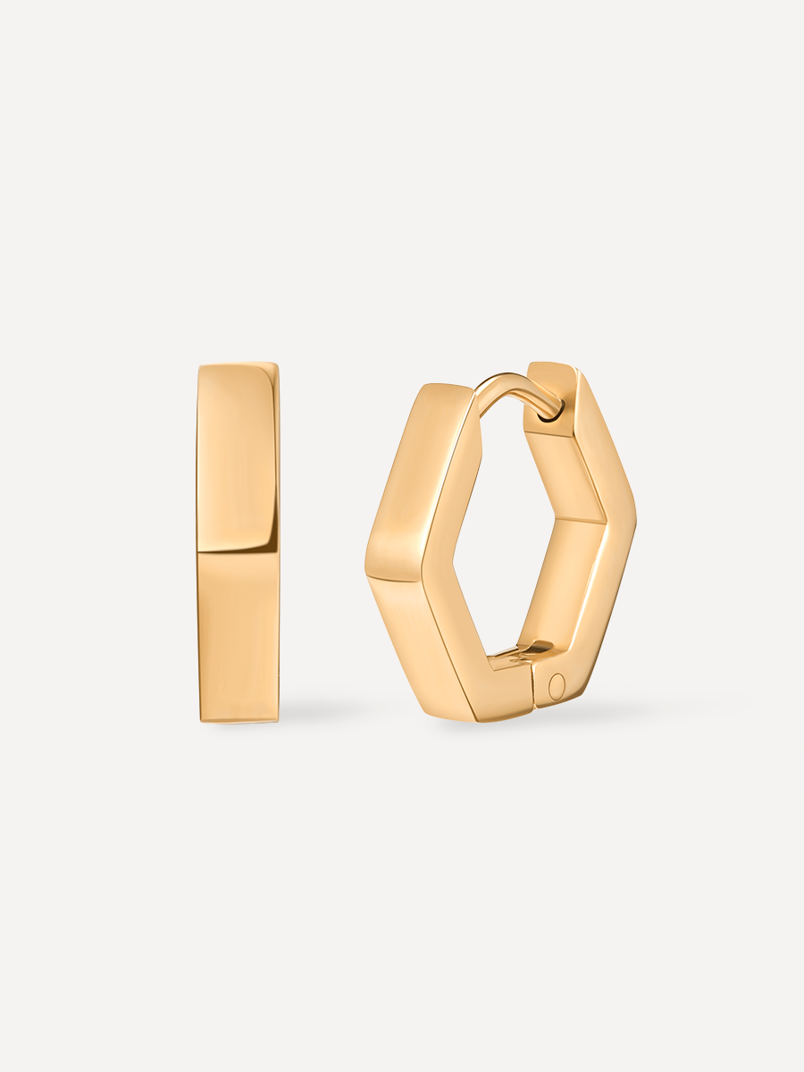 Minimalist Hexagon Ohrringe