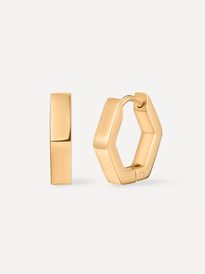 Minimalist Hexagon Ohrringe