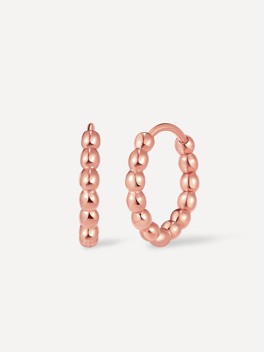 Beaded Hoop Ohrringe