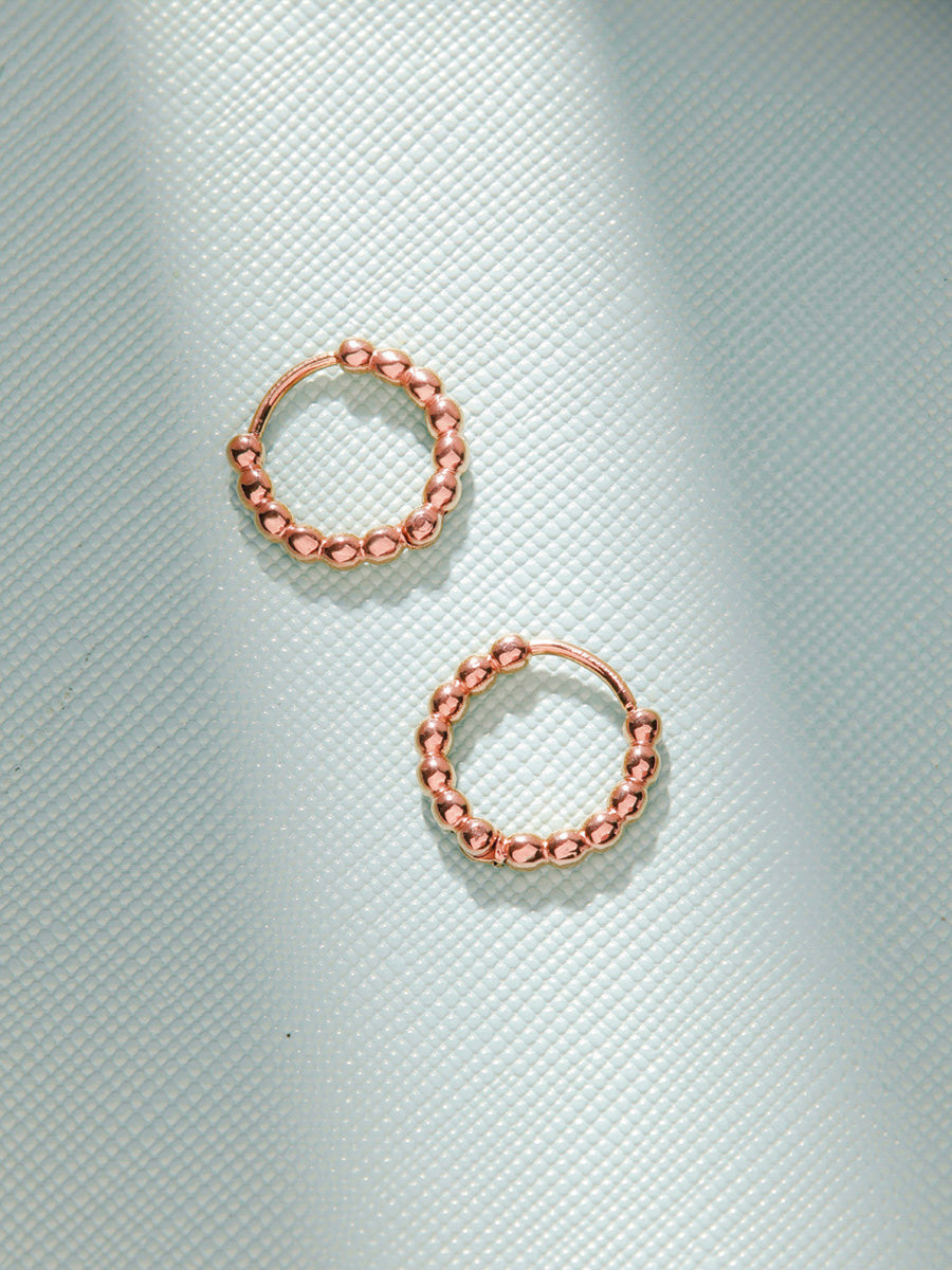 Beaded Hoop Ohrringe
