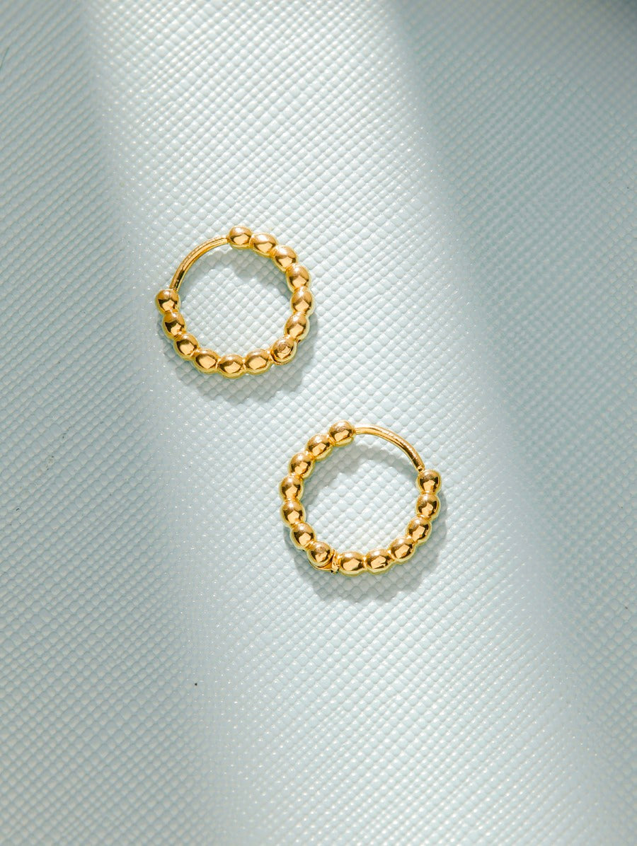 Beaded Hoop Ohrringe