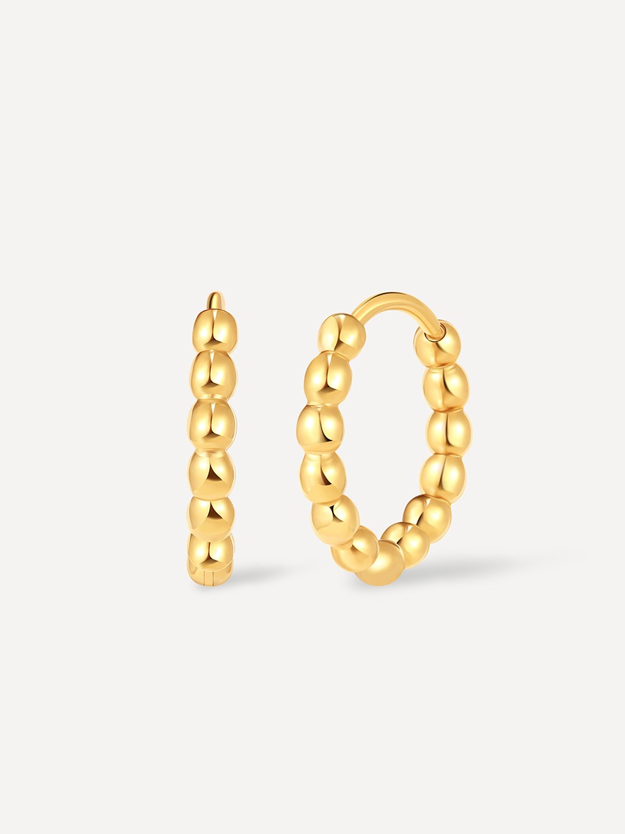 Beaded Hoop Ohrringe