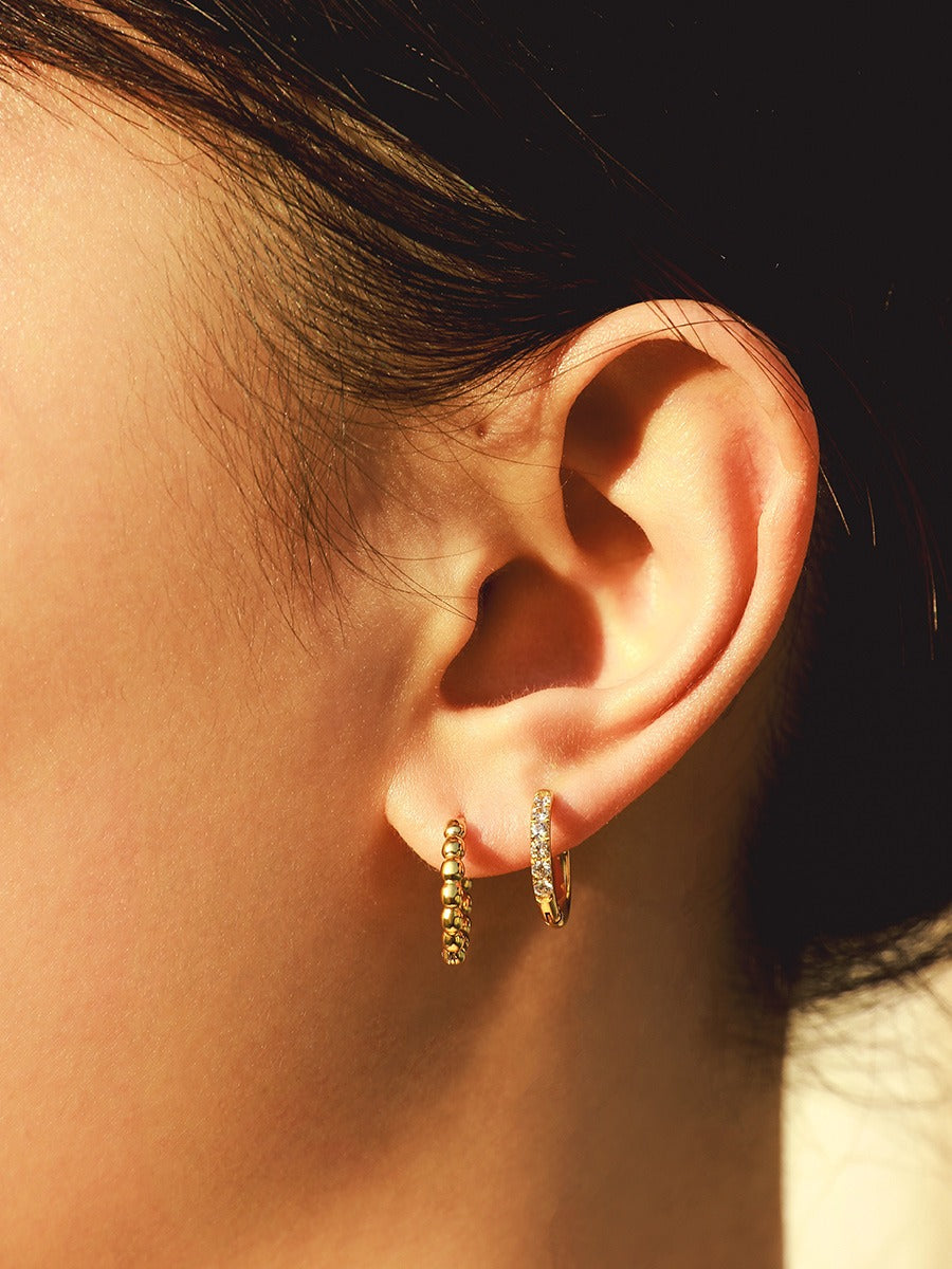 Beaded Hoop Ohrringe