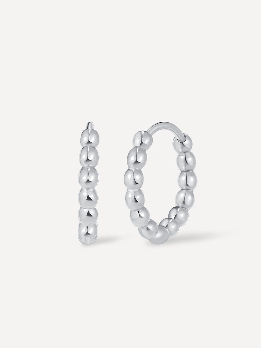Beaded Hoop Ohrringe