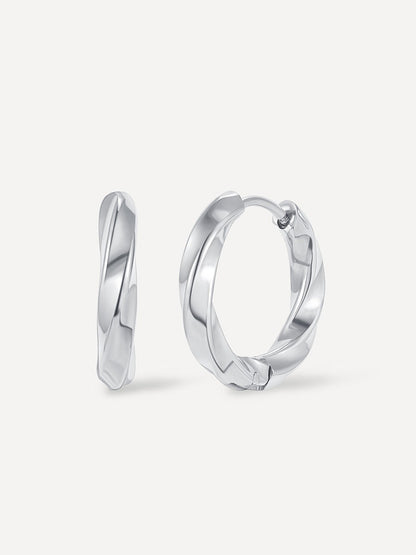 Small Twist Hoop Ohrringe