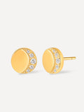 Moon Phase Crescent Light Stud Ohrringe