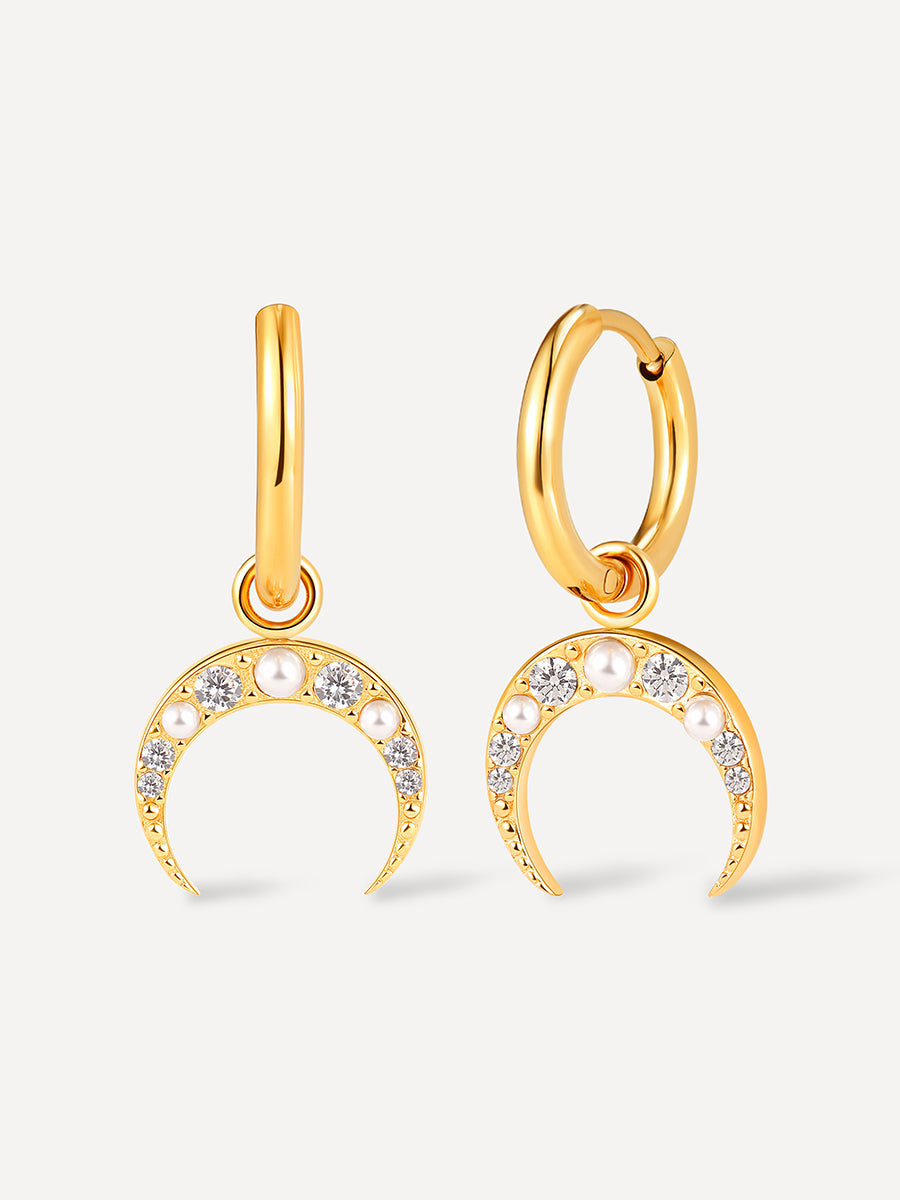 Moon Phase Crescent Ohrringe