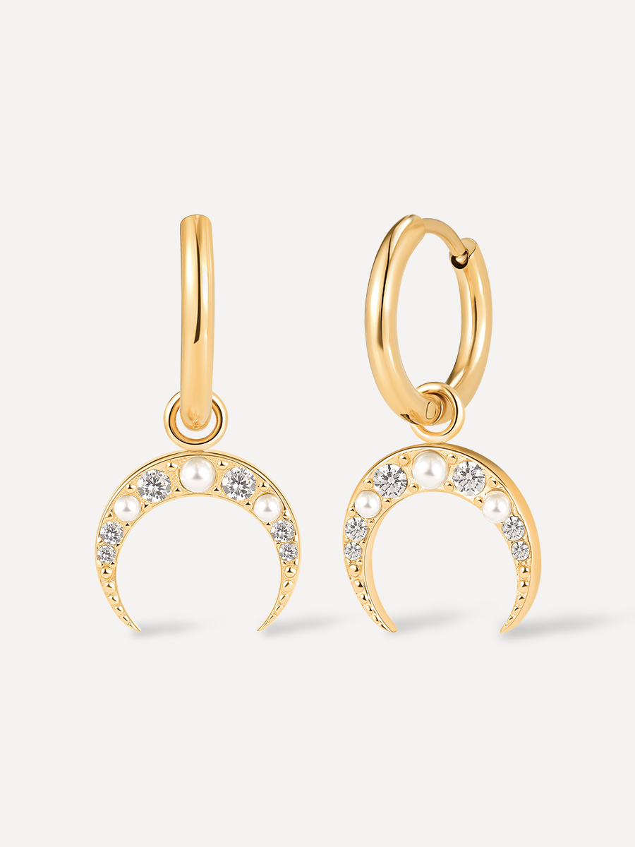 Moon Phase Crescent Ohrringe