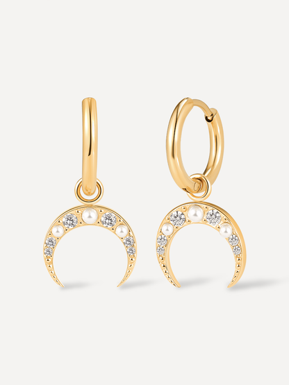 Moon Phase Crescent Ohrringe