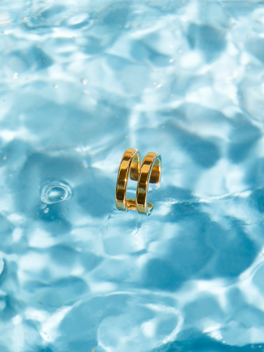 Moon Phase Duo Plain Earcuff