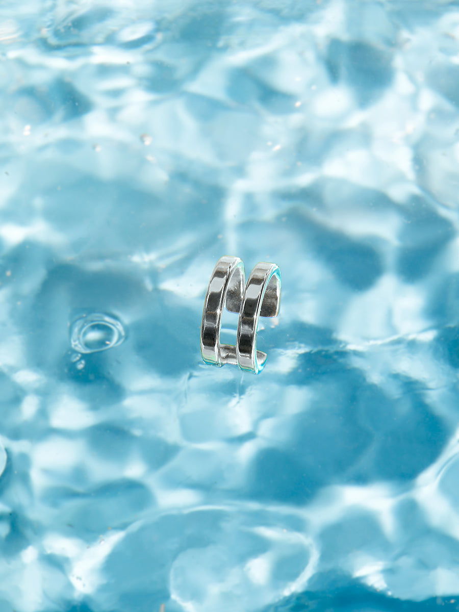Moon Phase Duo Plain Earcuff