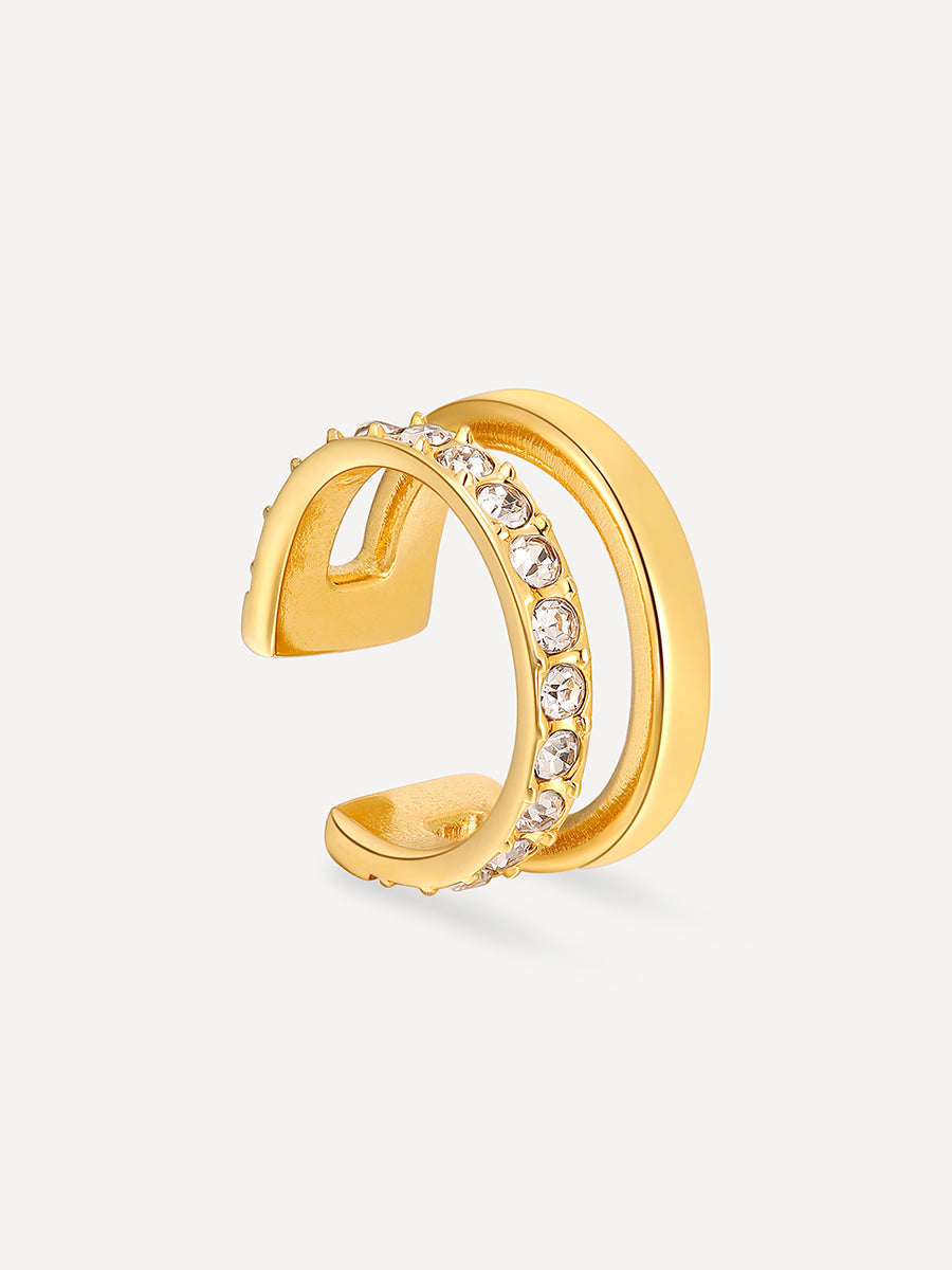Moon Phase Duo Brilliant Earcuff