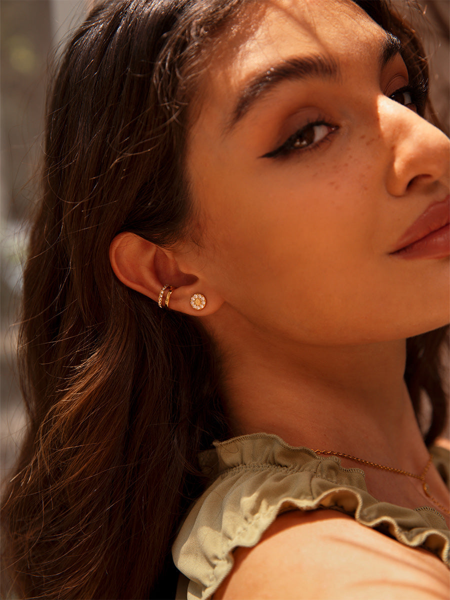 Moon Phase Duo Brilliant Earcuff