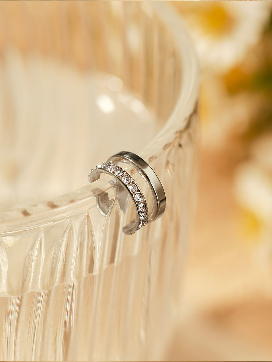 Moon Phase Duo Brilliant Earcuff