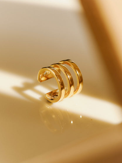 Moon Phase Trio Plain Earcuff