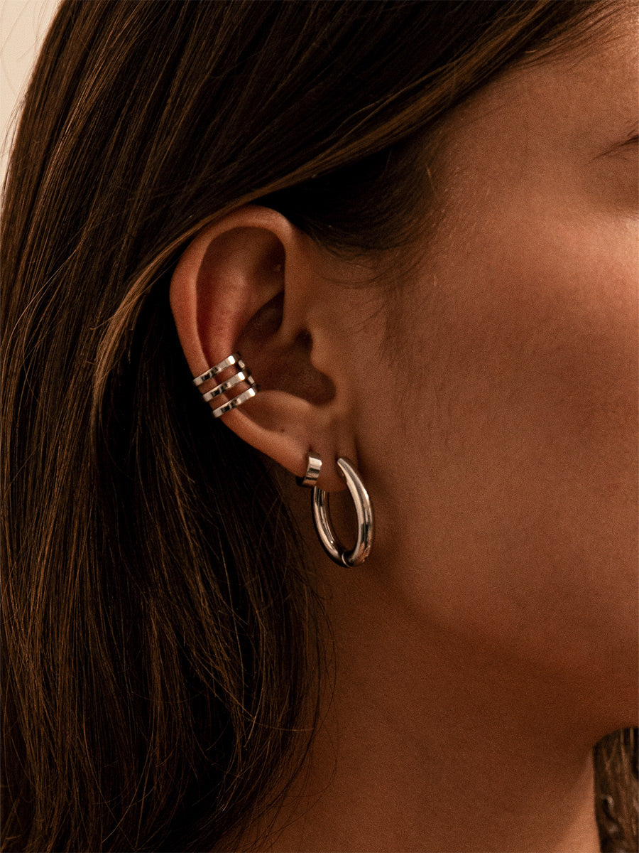 Moon Phase Trio Plain Earcuff