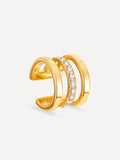 Moon Phase Trio Brilliant Earcuff