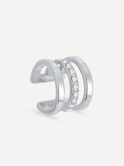 Moon Phase Trio Brilliant Earcuff