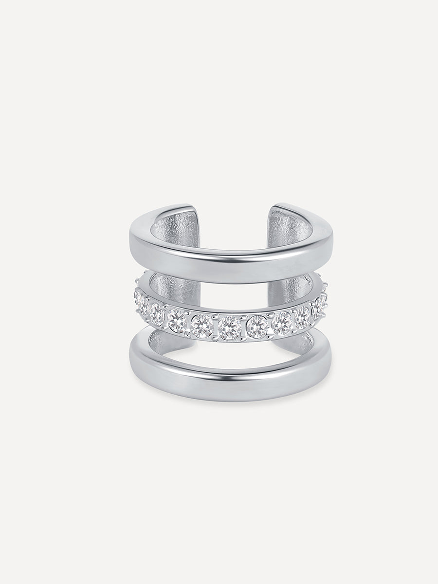 Moon Phase Trio Brilliant Earcuff