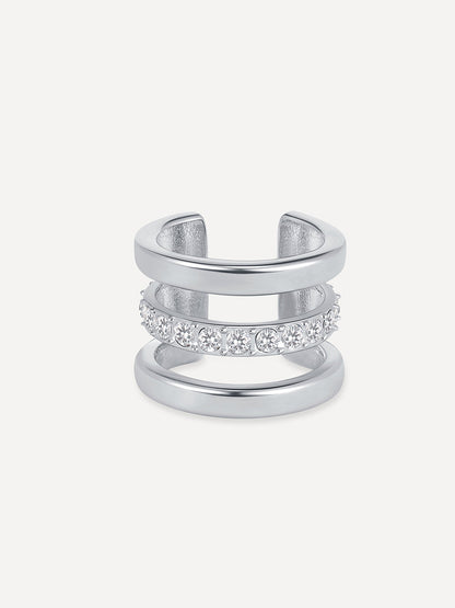 Moon Phase Trio Brilliant Earcuff