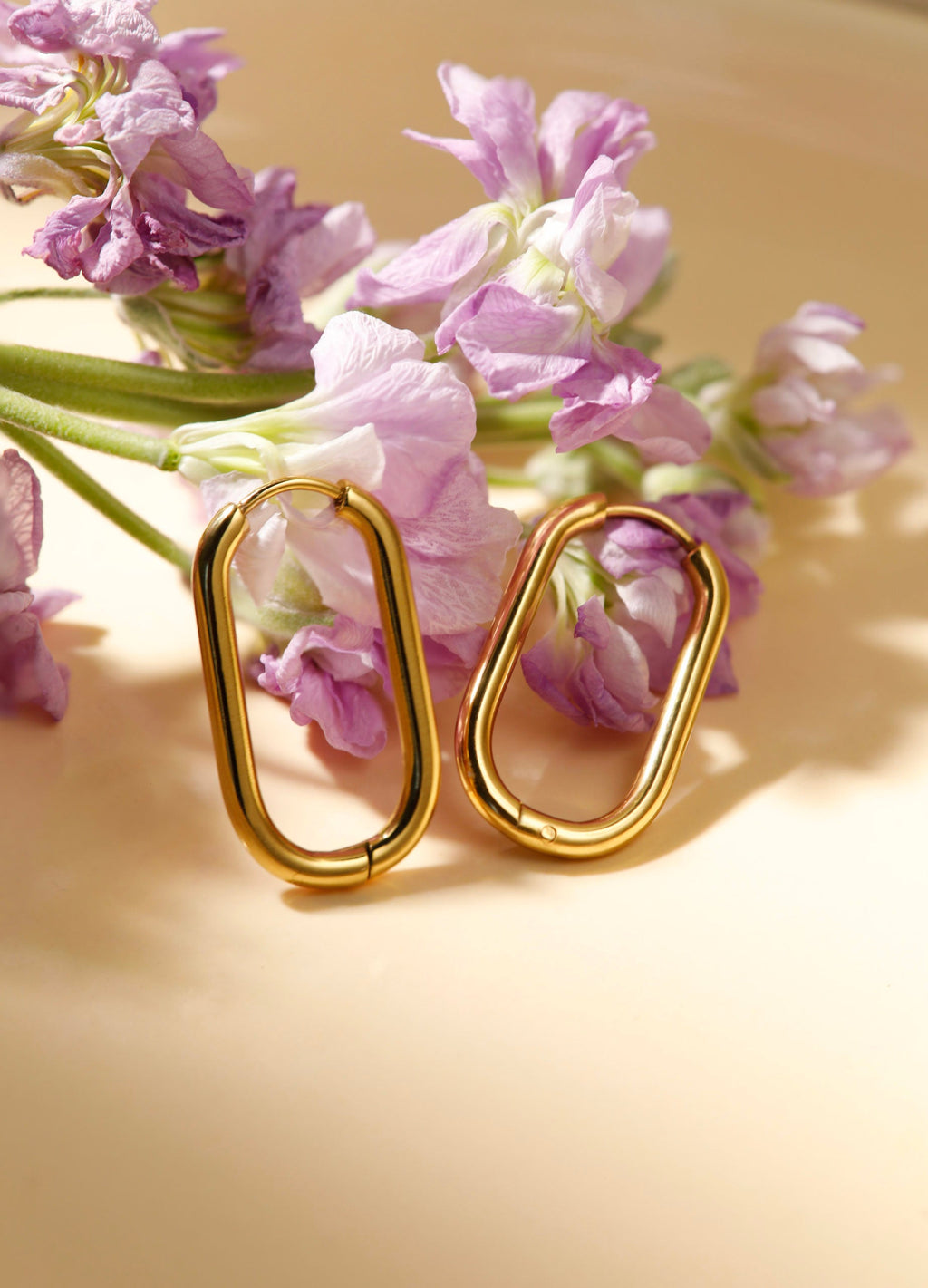 27mm Elegant Oval Ohrringe
