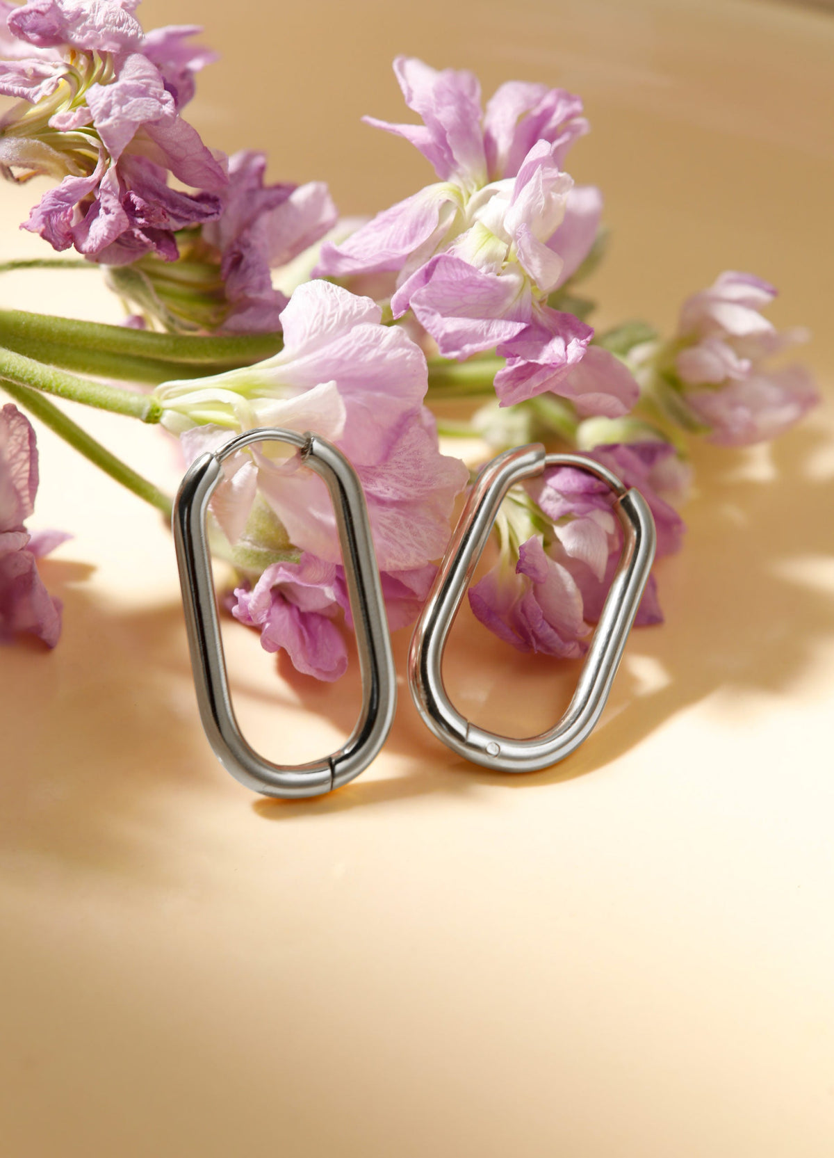 27mm Elegant Oval Ohrringe