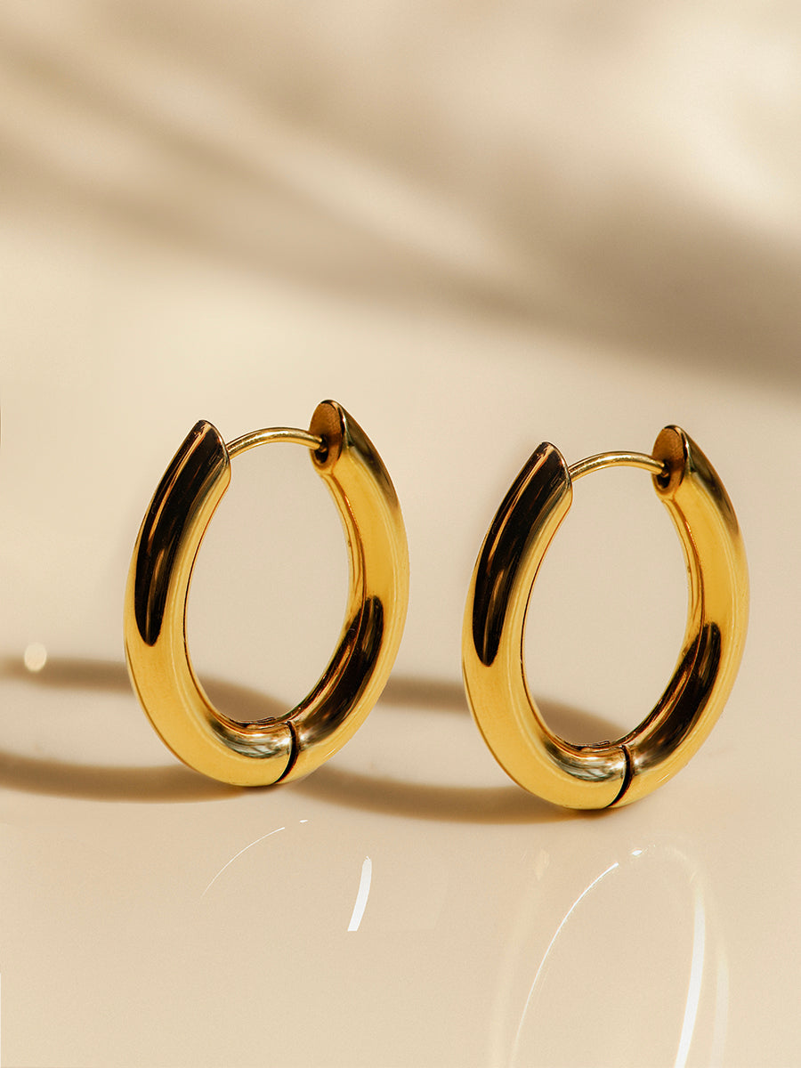 Chunky Oval Ohrringe