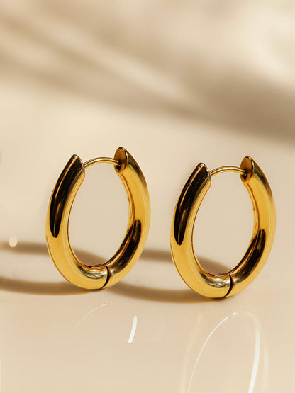Chunky Oval Ohrringe
