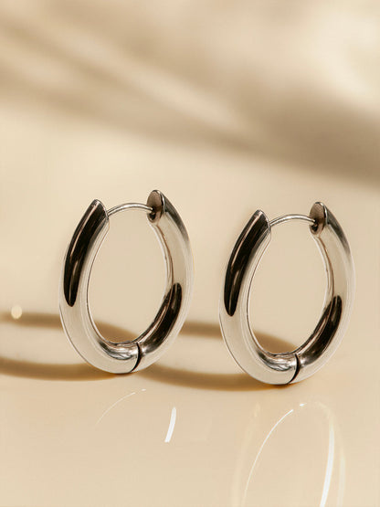 Chunky Oval Ohrringe