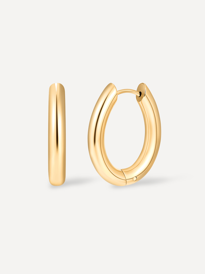 Chunky Oval Ohrringe