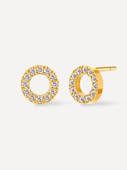 Dazzling Round Stud Ohrringe
