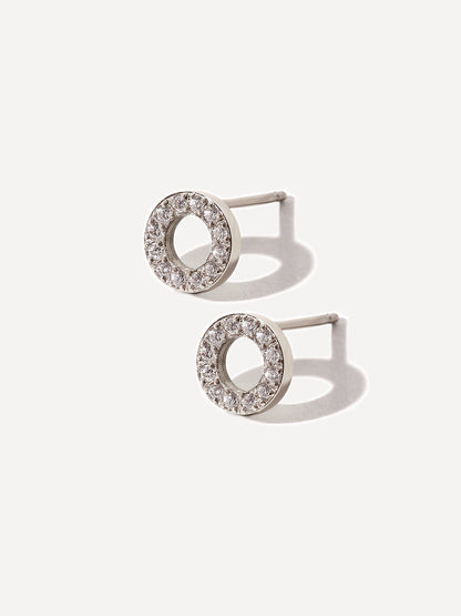 Dazzling Round Stud Ohrringe