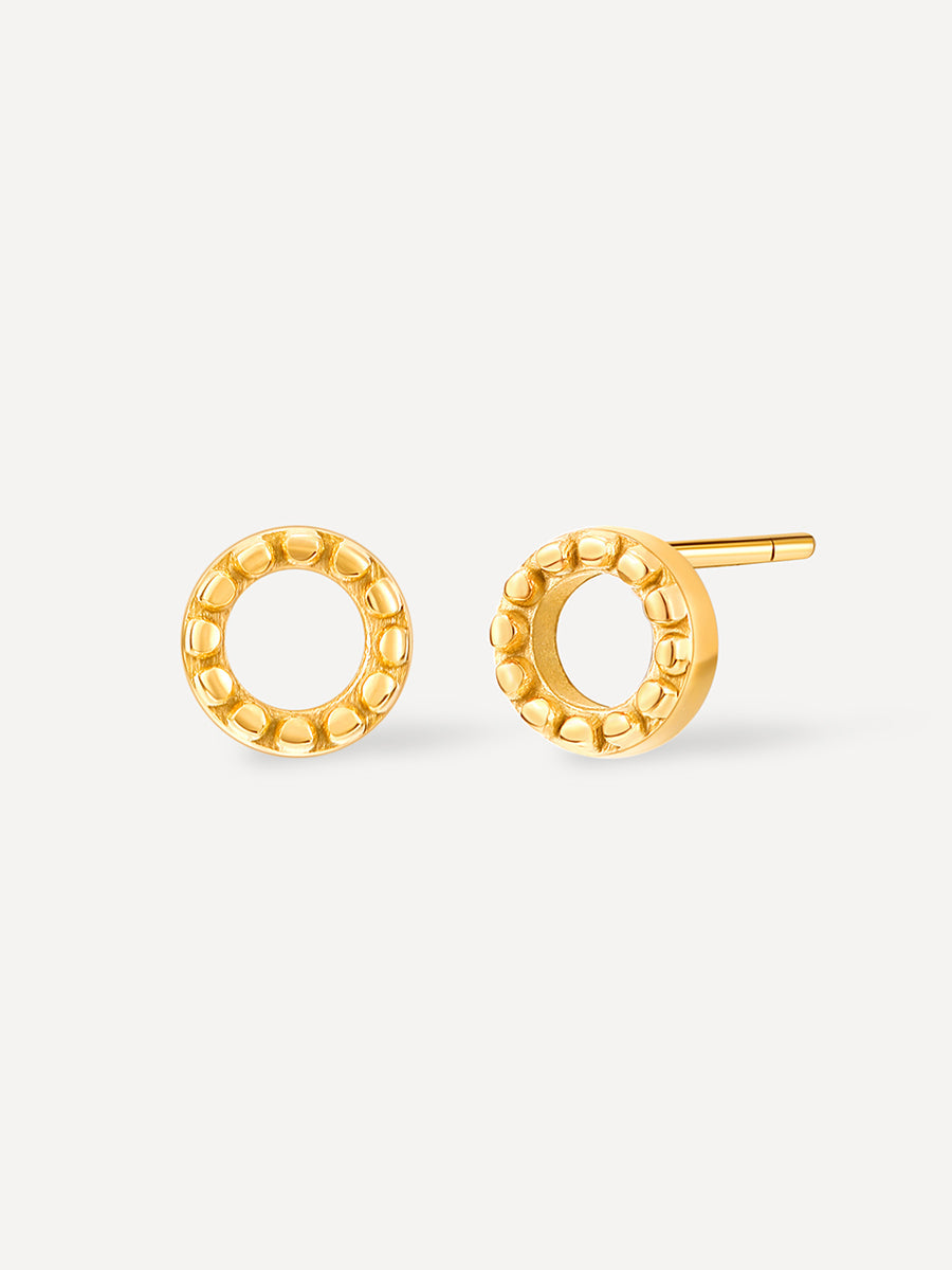 Bubble Round Stud Ohrringe