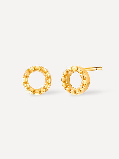 Bubble Round Stud Ohrringe