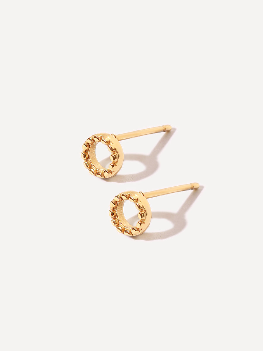 Bubble Round Stud Ohrringe