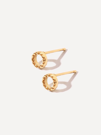 Bubble Round Stud Ohrringe