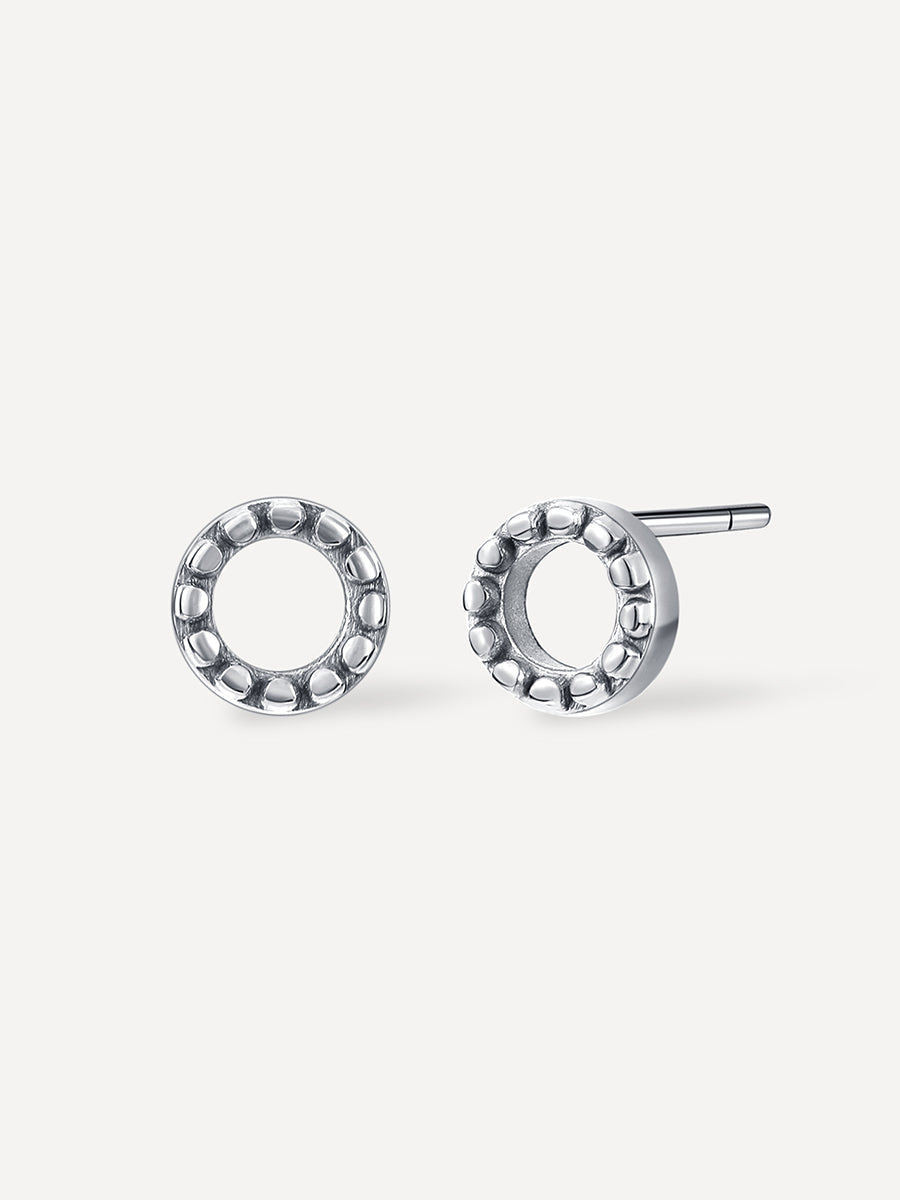 Bubble Round Stud Ohrringe