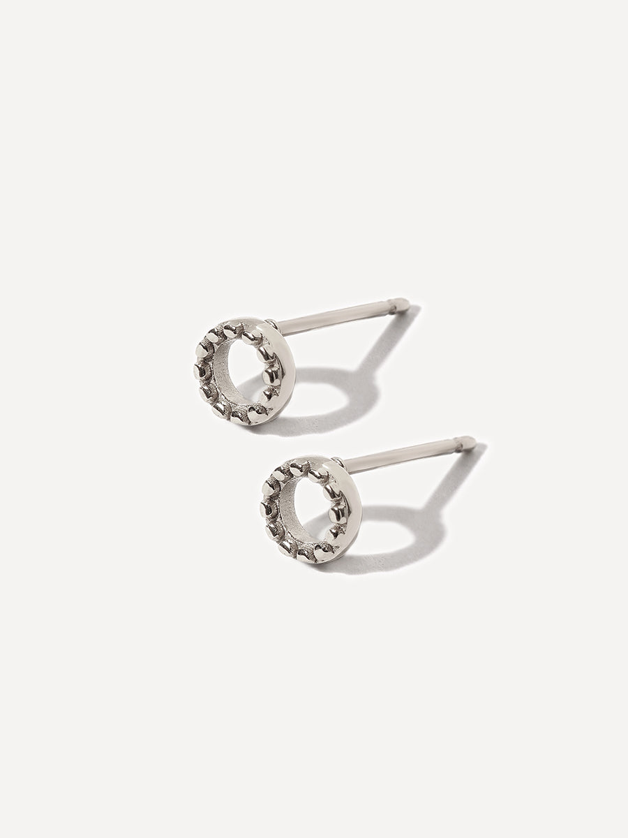 Bubble Round Stud Ohrringe