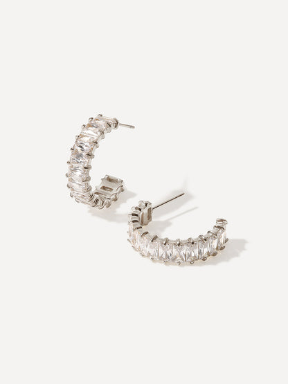 Cubic Crescent Ohrringe