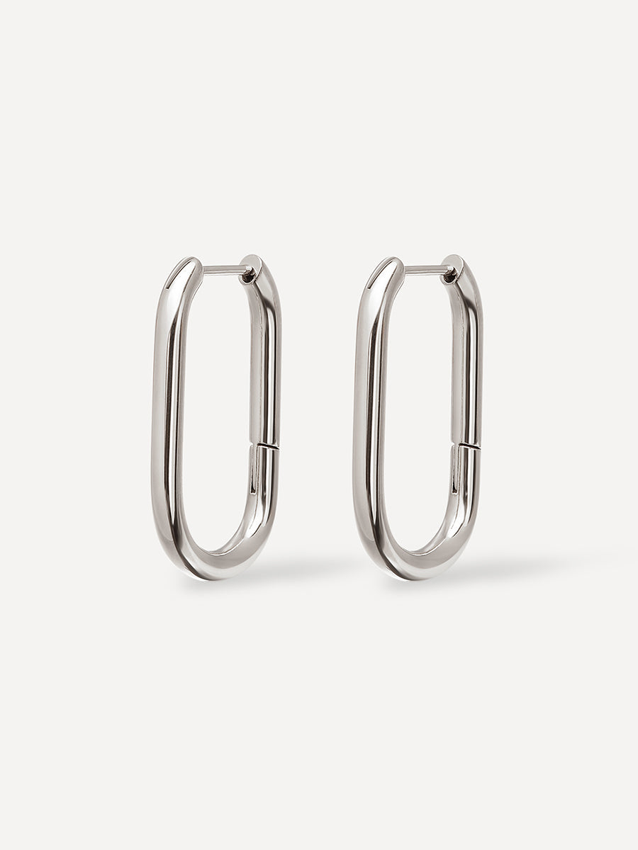 Large U Hoop Ohrringe