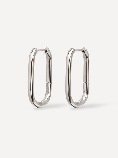 Large U Hoop Ohrringe