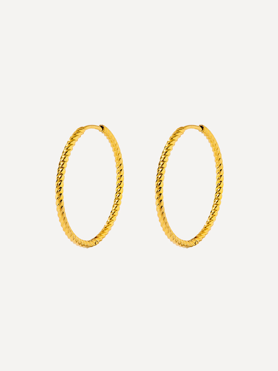 30mm Modern Twist Ohrringe