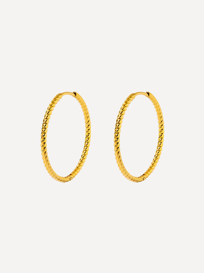 30mm Modern Twist Ohrringe