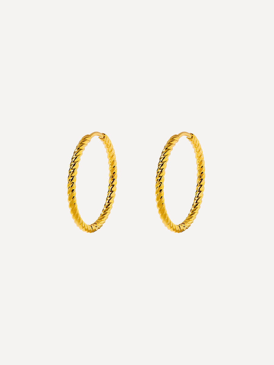 23mm Modern Twist Medium Ohrringe