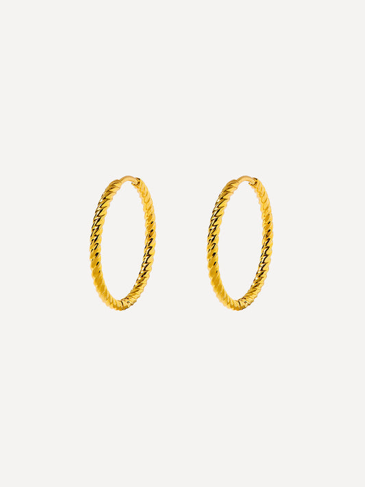 23mm Modern Twist Medium Ohrringe